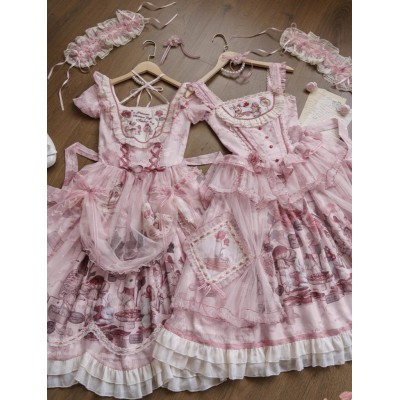 Honey Machine Pink Hare Mallow SP One Piece and JSK(Reservation/Full Payment Without Shipping)